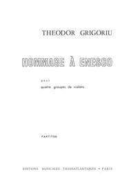 Theodor Grigoriu: Hommage À Enesco