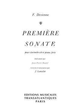 François Devienne: Première Sonate  pour Clarinette Sib