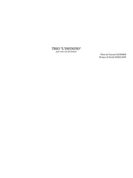 Patrick Marcland: Trio L'Infinito