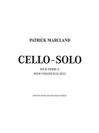 Patrick Marcland: Cello-Solo