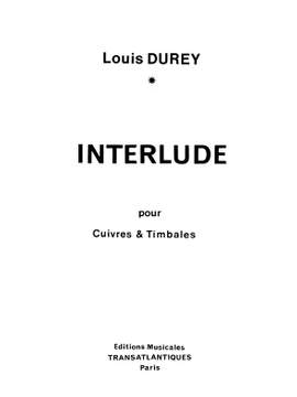 Louis Durey: Interlude Op.112