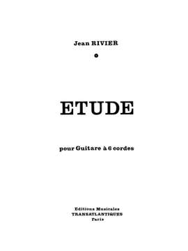 Jean Rivier: Etude