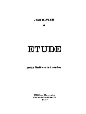 Jean Rivier: Etude