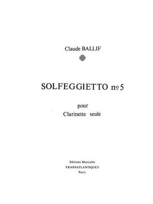 Claude Ballif: Solfeggietto N°5 Op.36