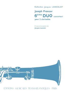 Joseph Pranzer: 6Ème Duo Concertant