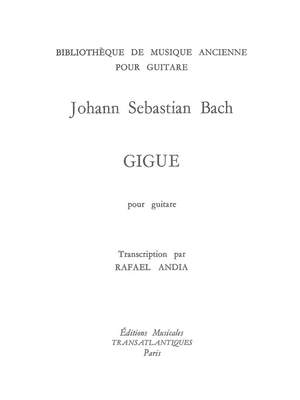 Johann Sebastian Bach: Gigue (De La Partita)