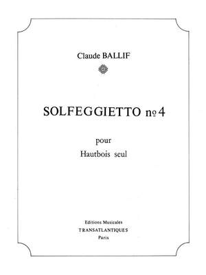 Claude Ballif: Solfeggietto N°4 Op.36