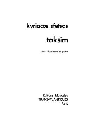 Kyriacos Sfetsas: Taksim