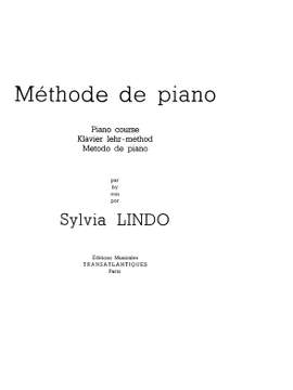 Sylvia Lindo: Voici Mon Piano