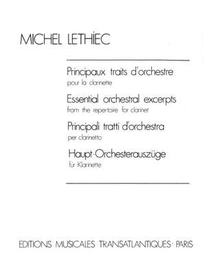 Michel Lethiec: Principaux Traits D'Orchestre