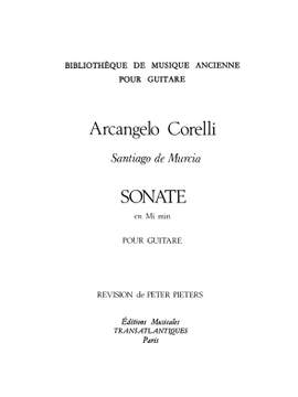 Arcangelo Corelli: Sonate En Mi Majeur