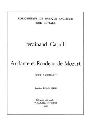 Ferdinando Carulli: Andante Et Rondeau De Mozart