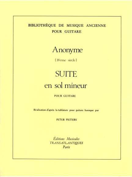 Suite En Sol Mineur