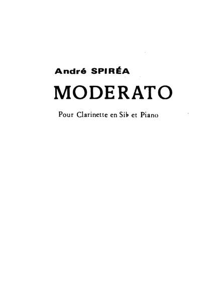 André Spirea: Moderato