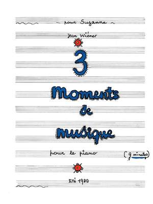 Jean Wiener: 3 Moments De Musique