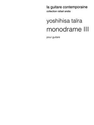 Yoshihisa Taïra: Monodrame 3