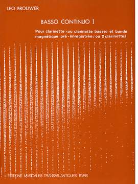 Leo Brouwer: Basso Continuo I