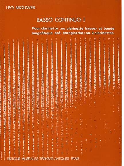 Leo Brouwer: Basso Continuo I