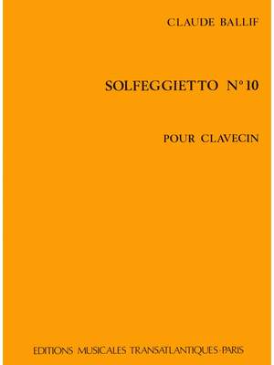 Claude Ballif: Solfeggietto N°10 Op.36