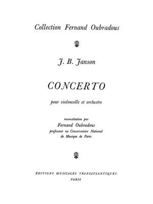 Janson: Concerto pour Violoncelle et Orchestre