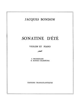 Jacques Bondon: Sonatine D'Été