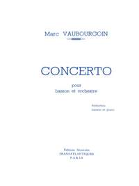 Vaubourgoin: Concerto pour Basson et Orchestre