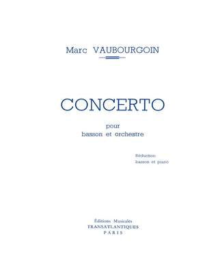 Vaubourgoin: Concerto pour Basson et Orchestre