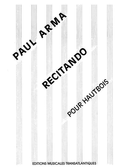 Paul Arma: Recitando
