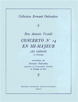 Antonio Vivaldi: Concerto N°14 En Mi Majeur