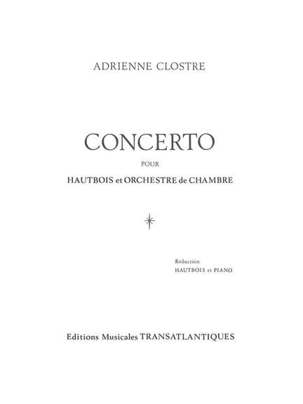 Adrienne Clostre: Concerto