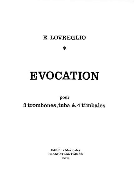 Eleuthère Lovreglio: Evocations