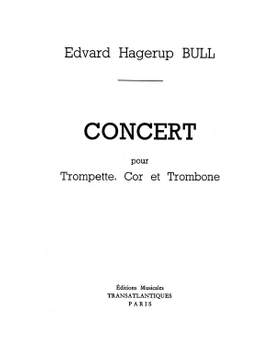Edward Hagenrup Bull: Concert