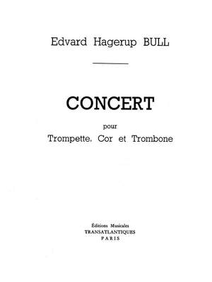Edward Hagenrup Bull: Concert