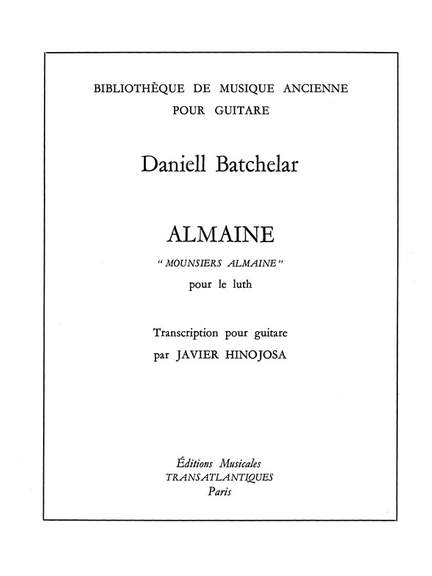 Daniel Batchelar: Almaine