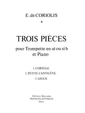 Emmanuel de Coriolis: 3 Pieces