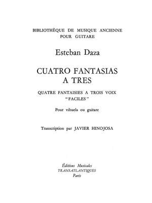 Esteban Daza: 4 Fantasias A Tres