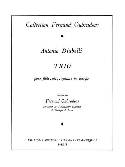 Anton Diabelli: Trio