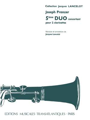 Joseph Pranzer: 5Ème Duo Concertant