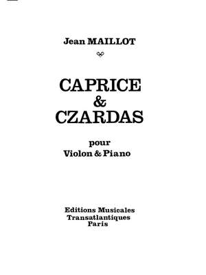Jean Maillot: Caprice Et Czardas