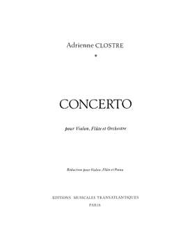 Adrienne Clostre: Concerto