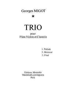 Georges Migot: Trio