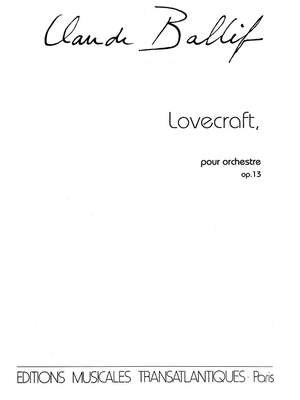 Claude Ballif: Lovecraft, Op. 13