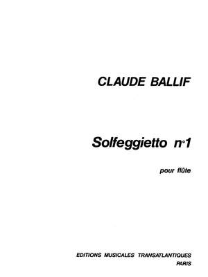 Claude Ballif: Solfeggietto N°1 Op.36
