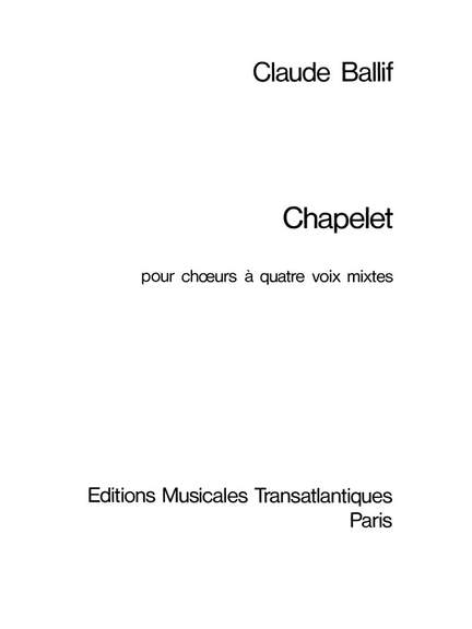 Claude Ballif: Chapelet