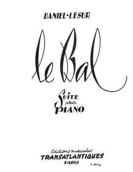 Jean-Yves Daniel-Lesur: Bal