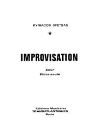 Kyriacos Sfetsas: Improvisation