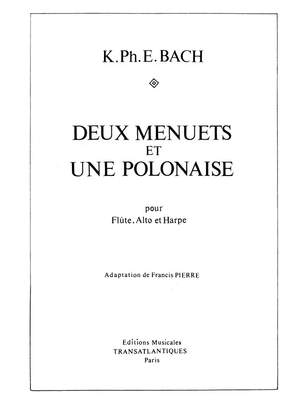 Carl Philipp Emanuel Bach: 2 Menuets Et Une Polonaise