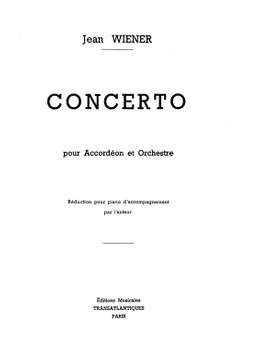 Jean Wiener: Concerto