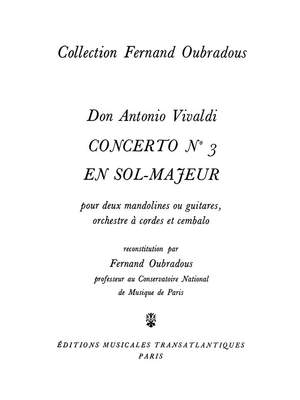 Antonio Vivaldi: Concerto No.3 En Sol Majeur