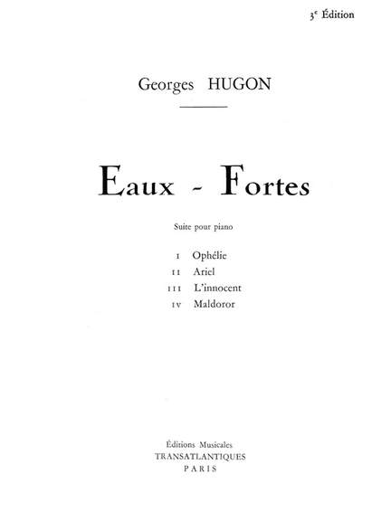 Georges Hugon: Eaux Fortes